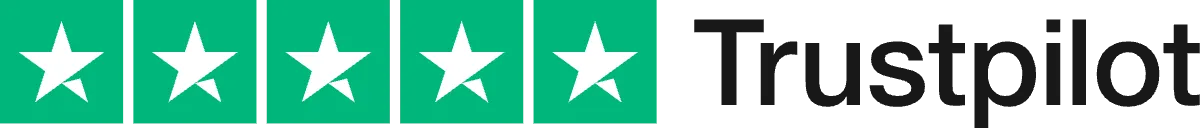 trustpilot-rating-wordmark Trustpilot five star rating with Trustpilot logo