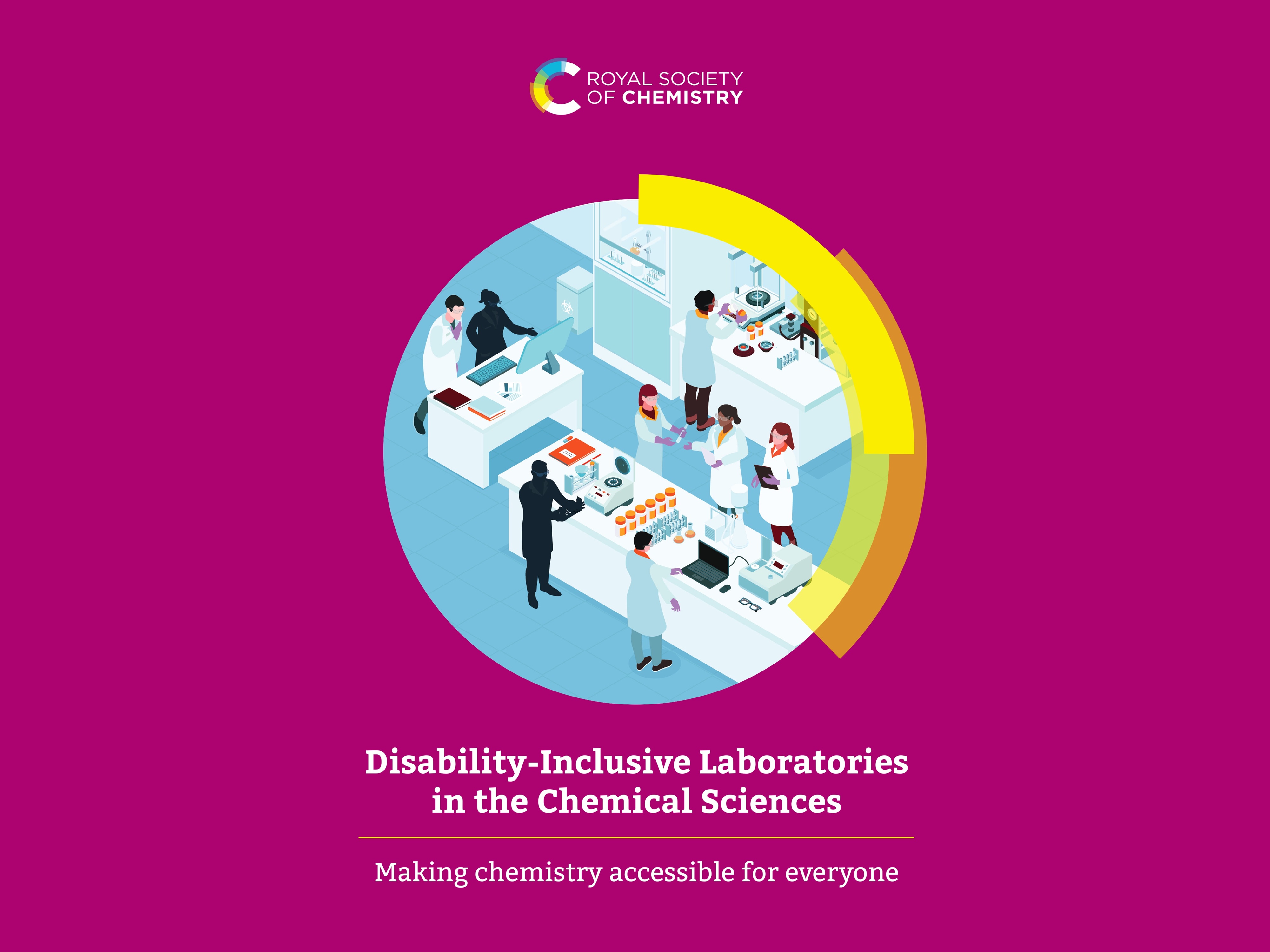The front cover of our Disability-Inclusive Laboratories in the Chemical Sciences report