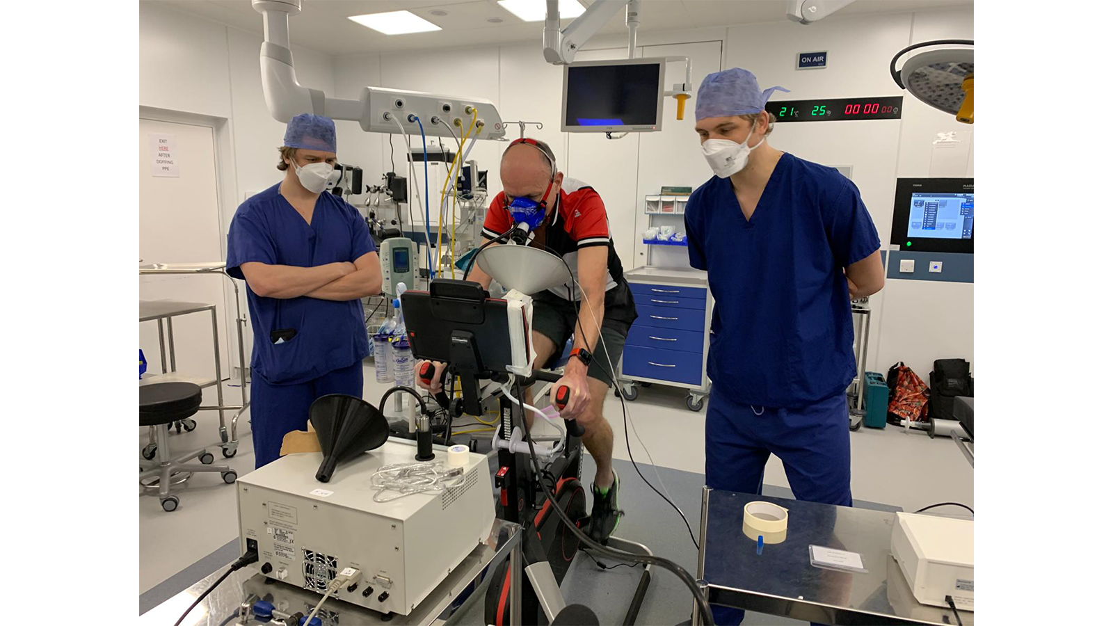 a group of people in a room