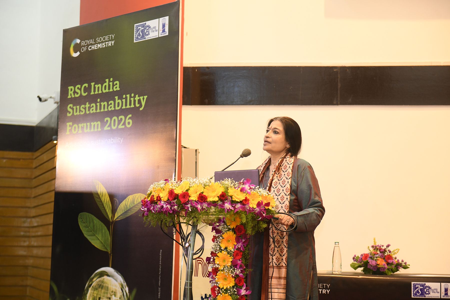 Professor Ananya Mukherjhee - RSC India Sustainability Forum 2026 Professor Ananya Mukherjhee, from Shiv Nadar University, gives a keynote speech