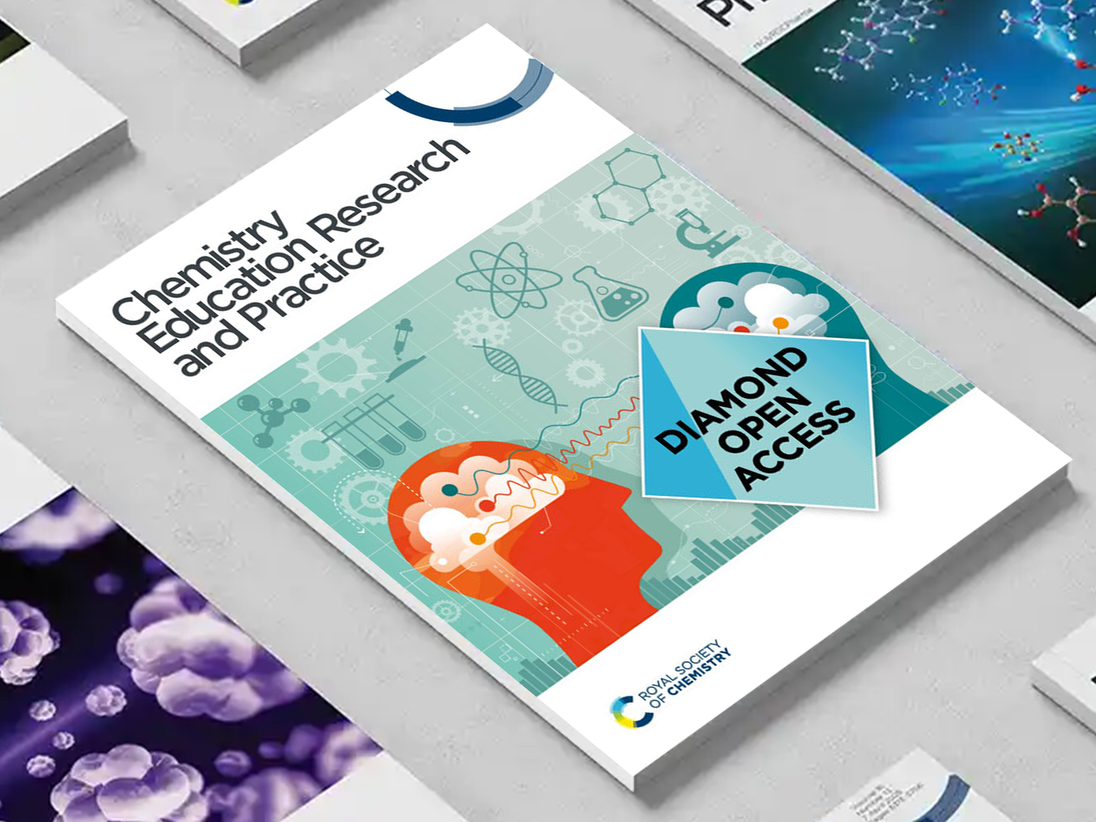 the CERP journal among a group of other journals on a desk