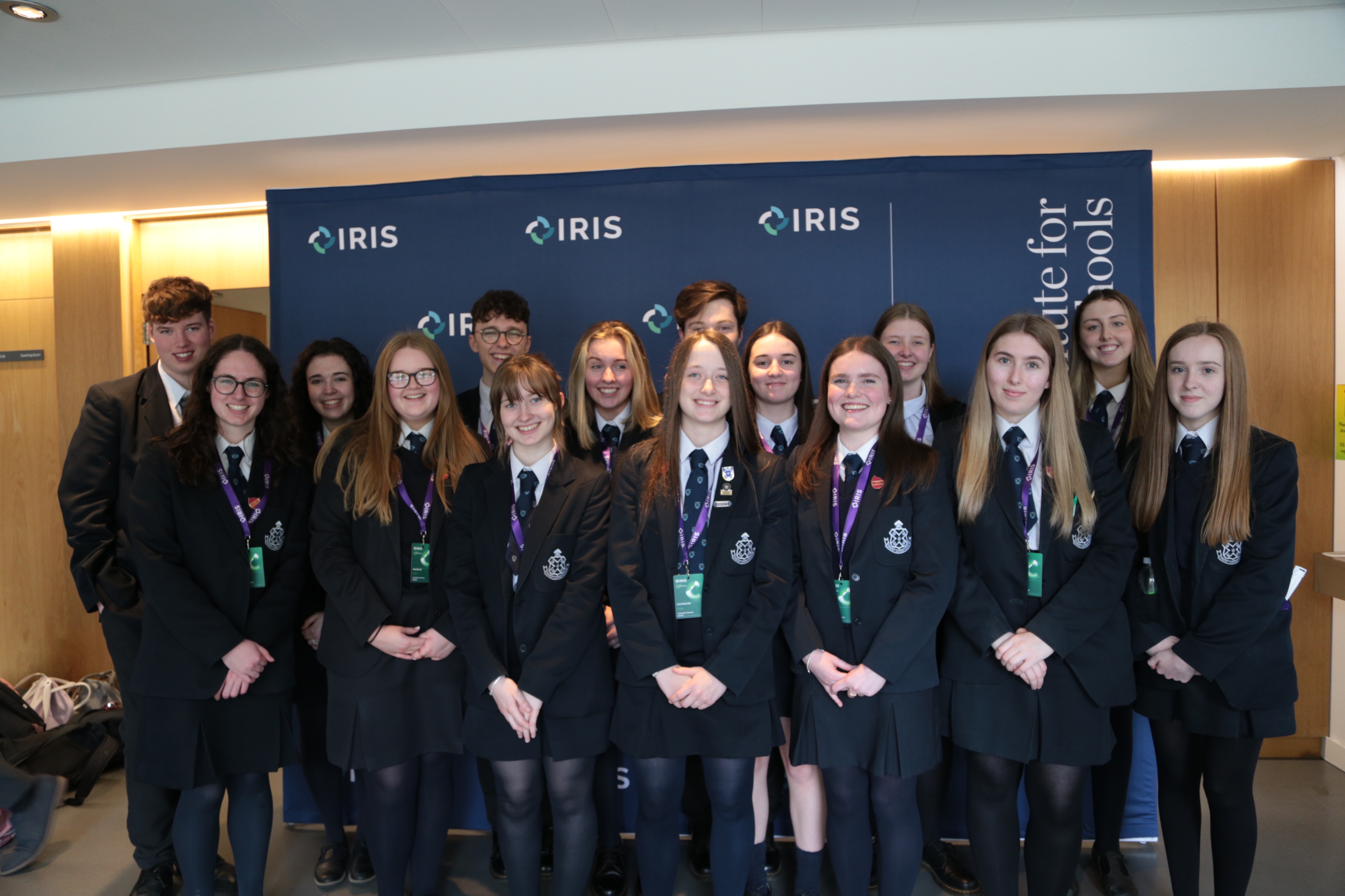 Limavady Grammar School students at the IRIS Student Conference