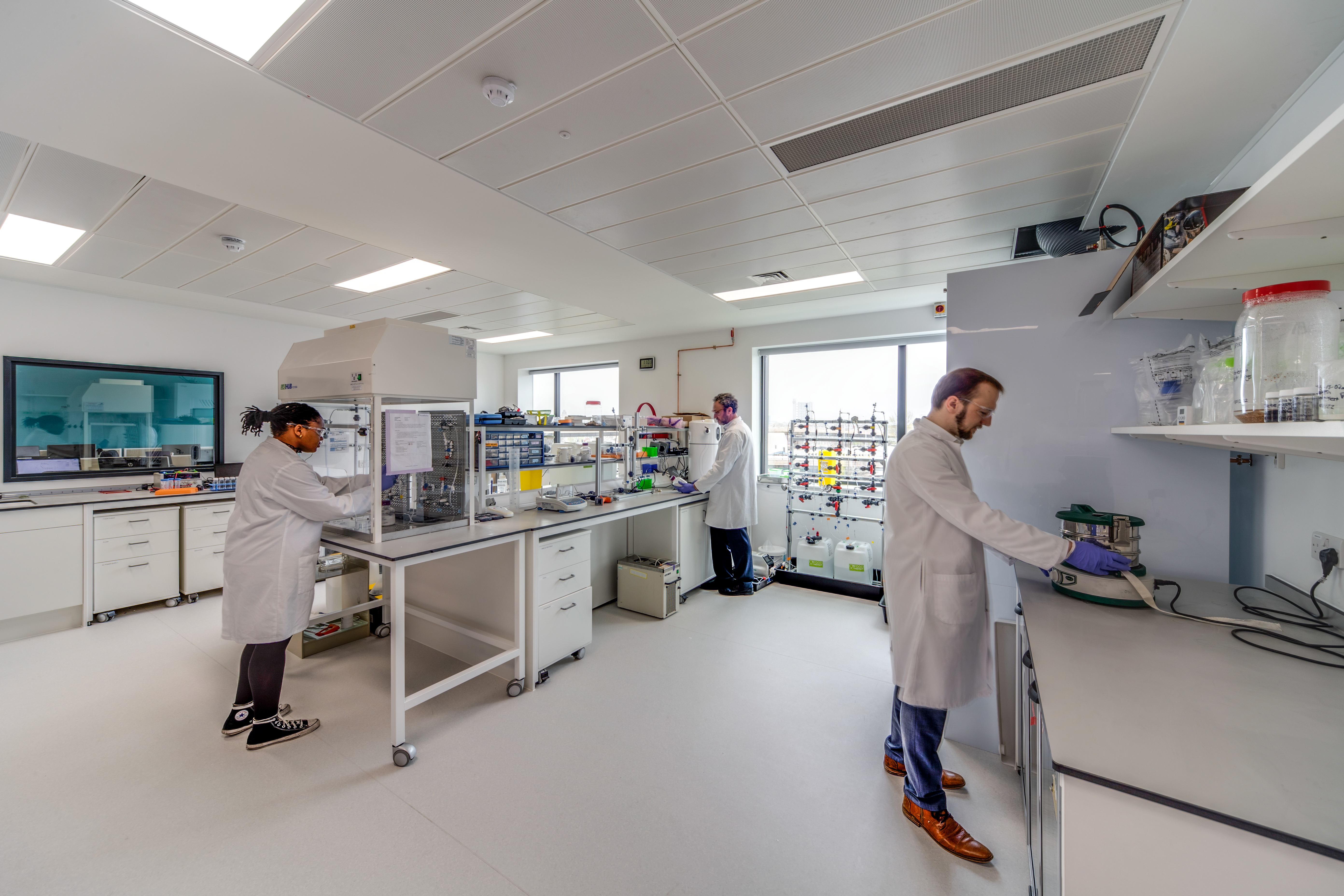 The Puraffinity team at work in their lab