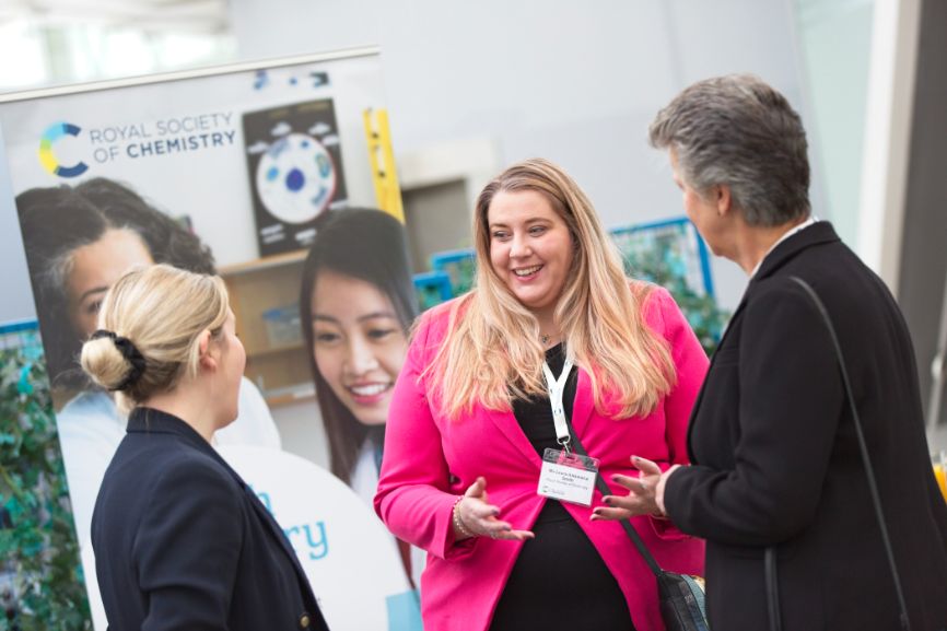 Members of the RSC team before the Science and the Parliament event