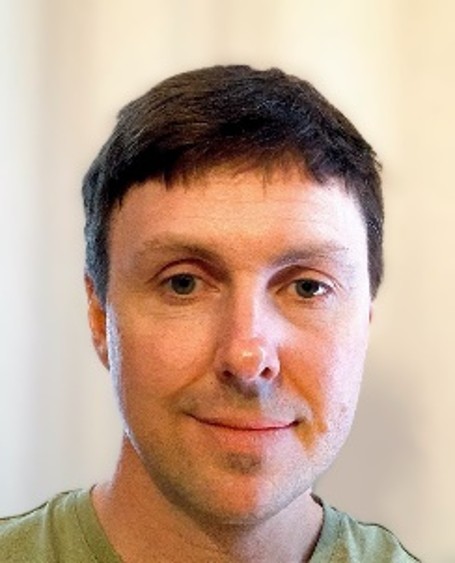 a man with short brown hair