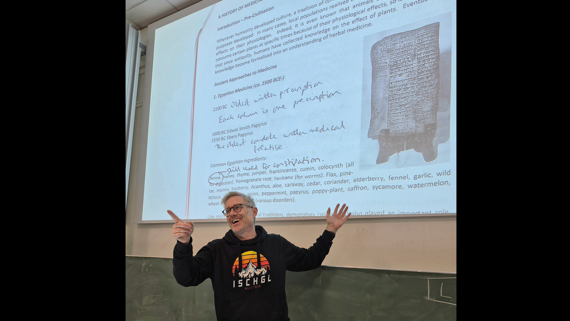 University of York "Decolonising the Chemistry Curriculum" Group lecture using large screen