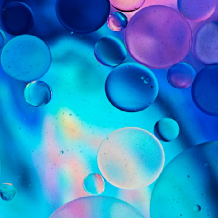 a close up of bubbles
