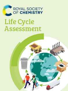 The front cover of the Royal Society of Chemistry's Life Cycle Assessment report, which has a light green cover with our logo and the words 'Life Cycle Assessment' in the top left and the bottom right features a graphic in which the Earth is surrounded by symbols representing recycling, such as a waste treatment plant, a lorry, people walking, a bin and a dumper truck