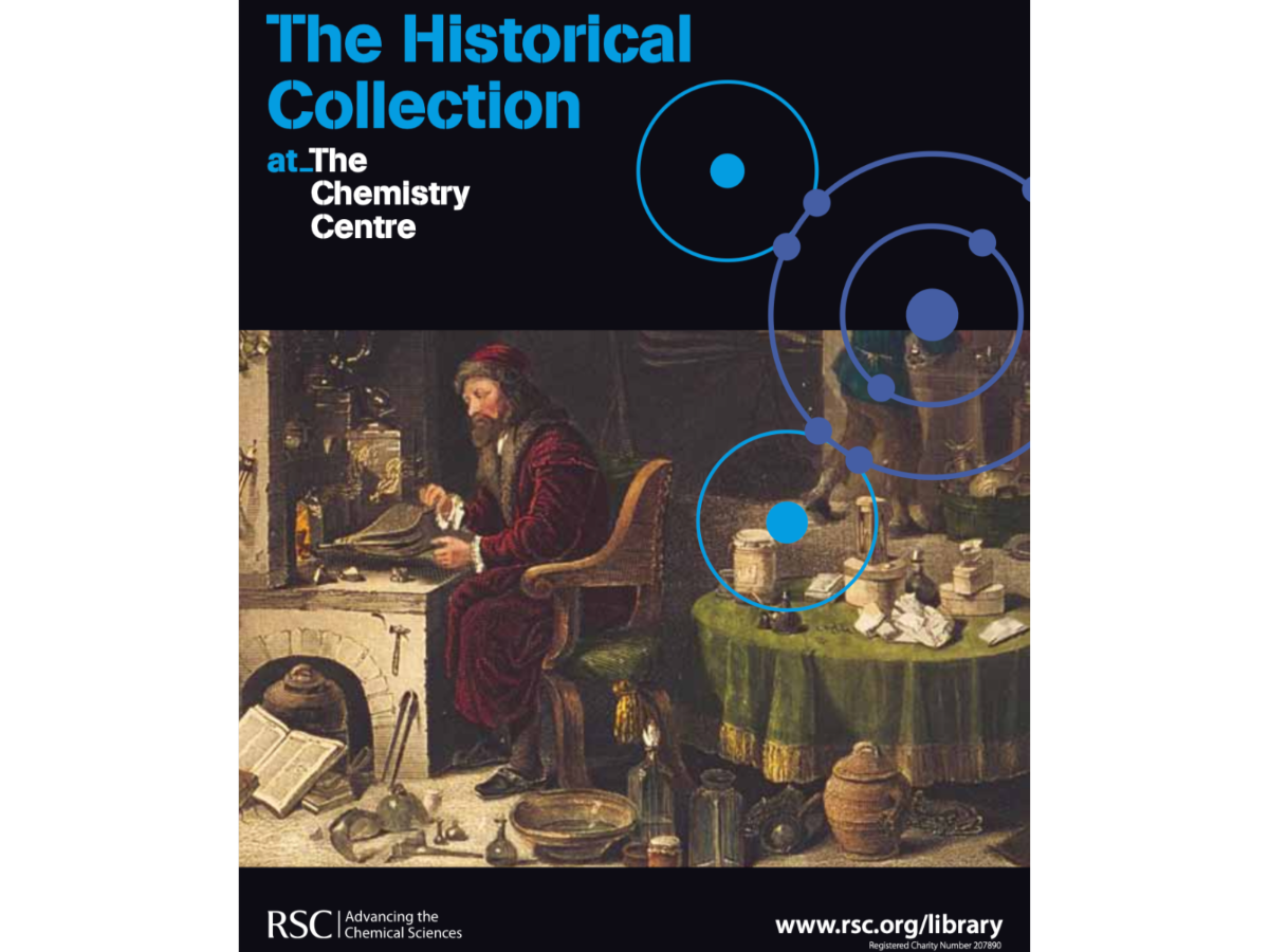 a cover of a book with illustration of historical figure at desk