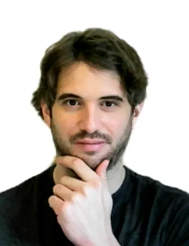 Adrian Šošić Adrian Šošić is looking directly at the camera with a neutral, thoughtful expression, resting his chin on his hand.
