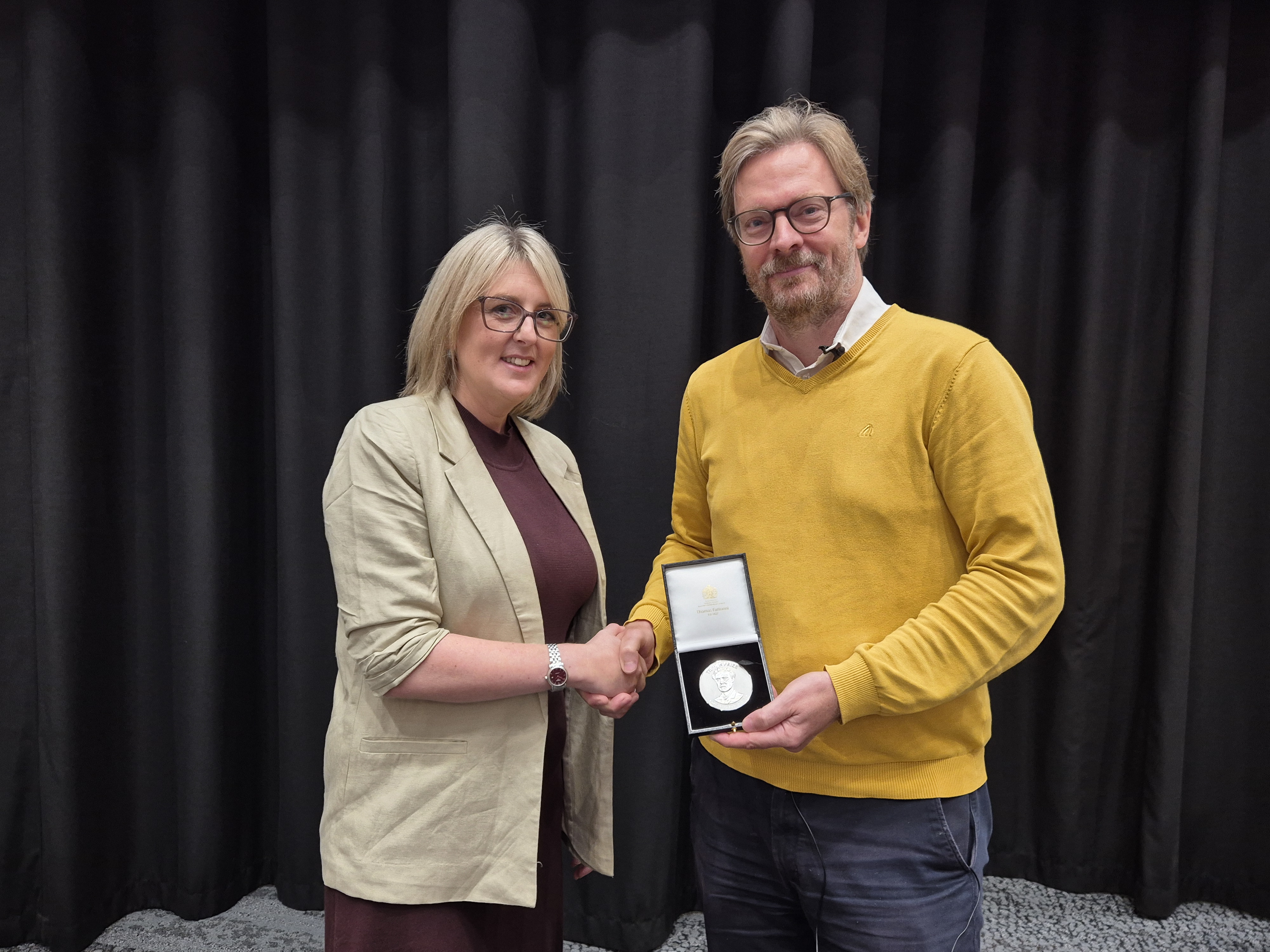 International Solar Fuels Conference - Libby Gibson (left) and Erwin Reisner