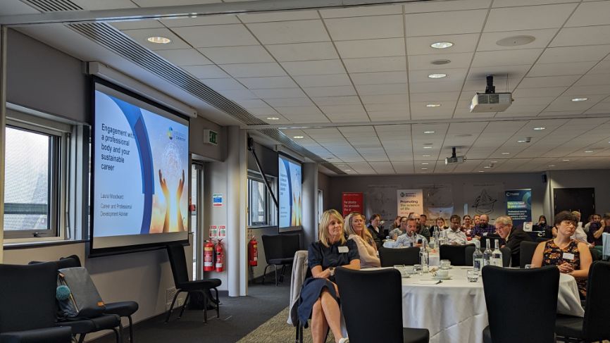 Attendees watch on during an RSC lecture during the conference