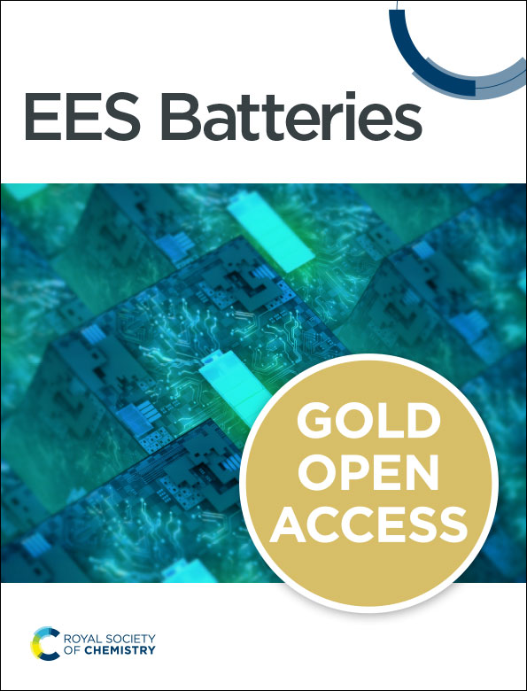 The front cover of new RSC journal EES Batteries