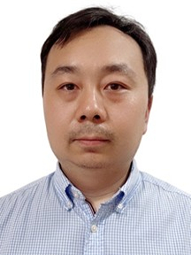 Headshot of Tao Yu wearing blue shirt
