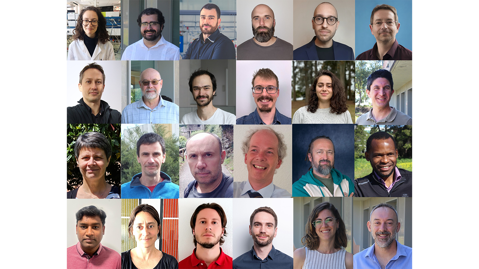 A photo collage of PISCO Team members