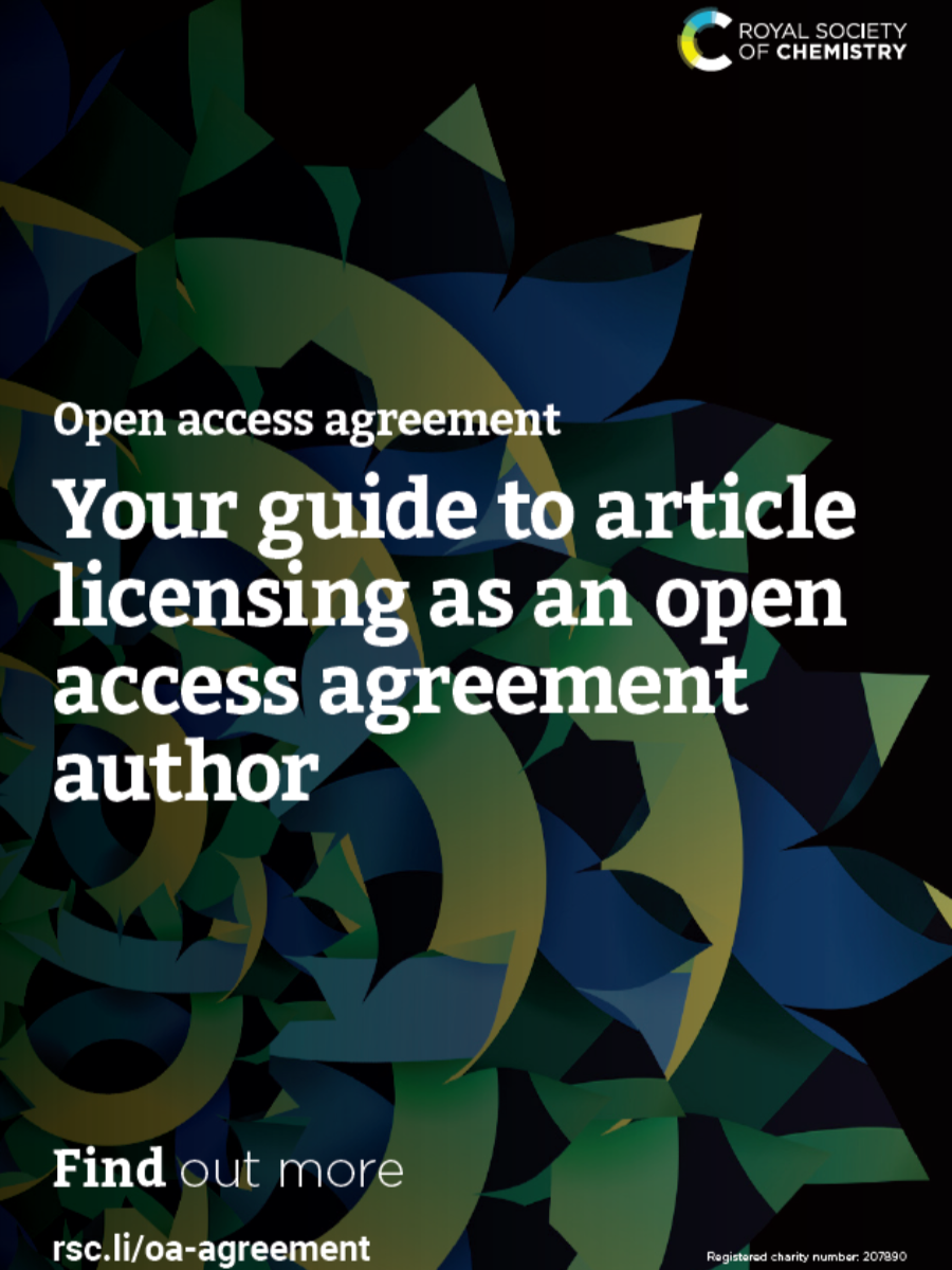 Your guide to article licensing as an open access agreement author flyer front cover abstract image
