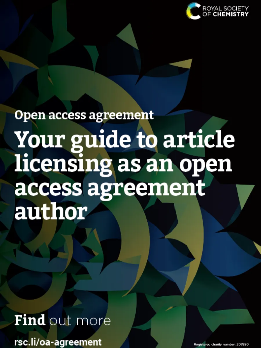 Open access agreement flyer cover Your guide to article licensing as an open access agreement author flyer front cover abstract image