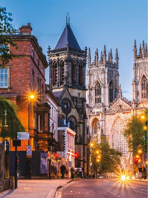 Street in York leading to York Minster