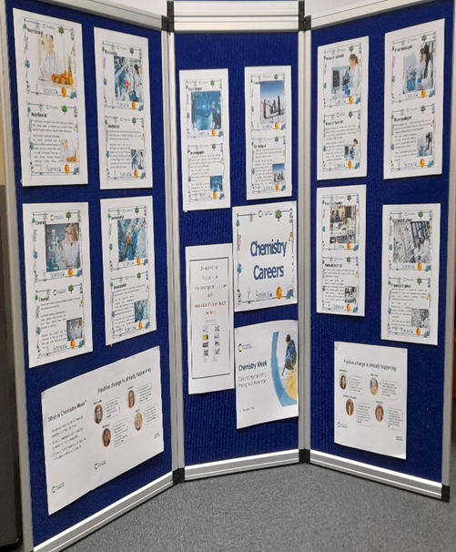 A pair of noticeboards at the Quorn Community Library