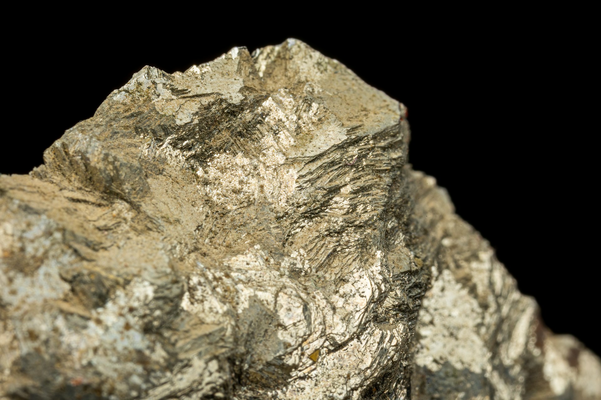 A close up of a rock with a black background photo