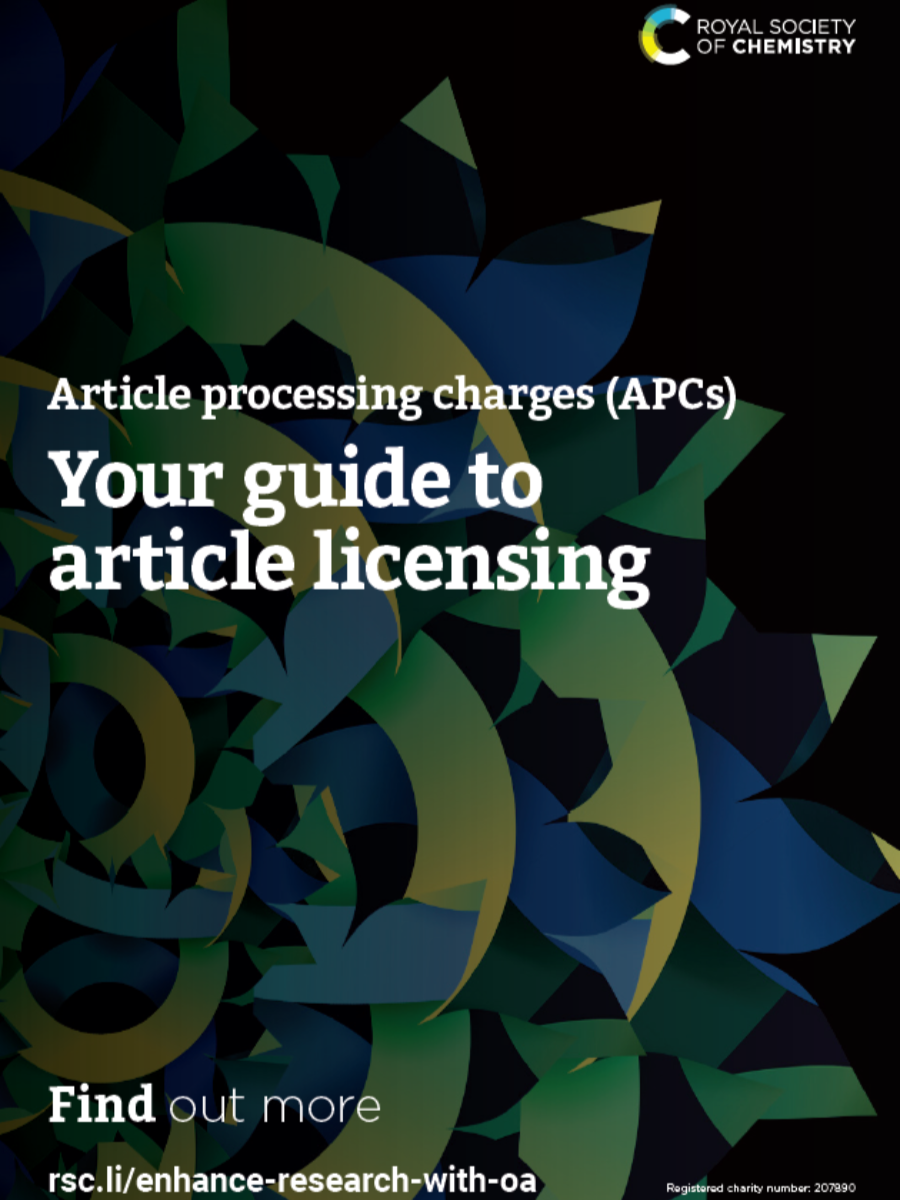 Article processing charges - your guide to article licensing front cover abstract image